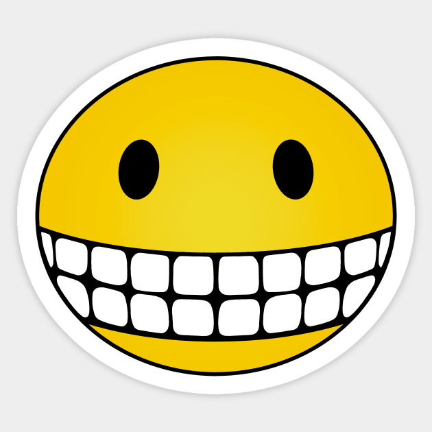 Smile wide! Sticker by RawSunArt